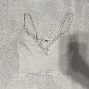 Cotton On white cropped tank